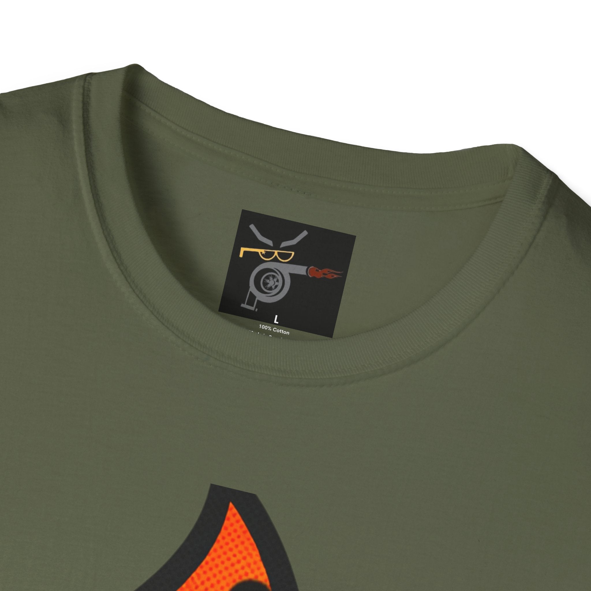 Flaming Turbocharger T-Shirt — Turbocharged Gearhead Tee