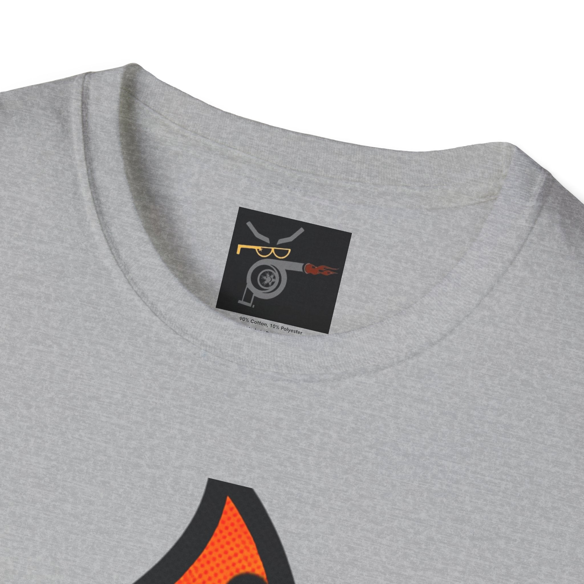 Flaming Turbocharger T-Shirt — Turbocharged Gearhead Tee