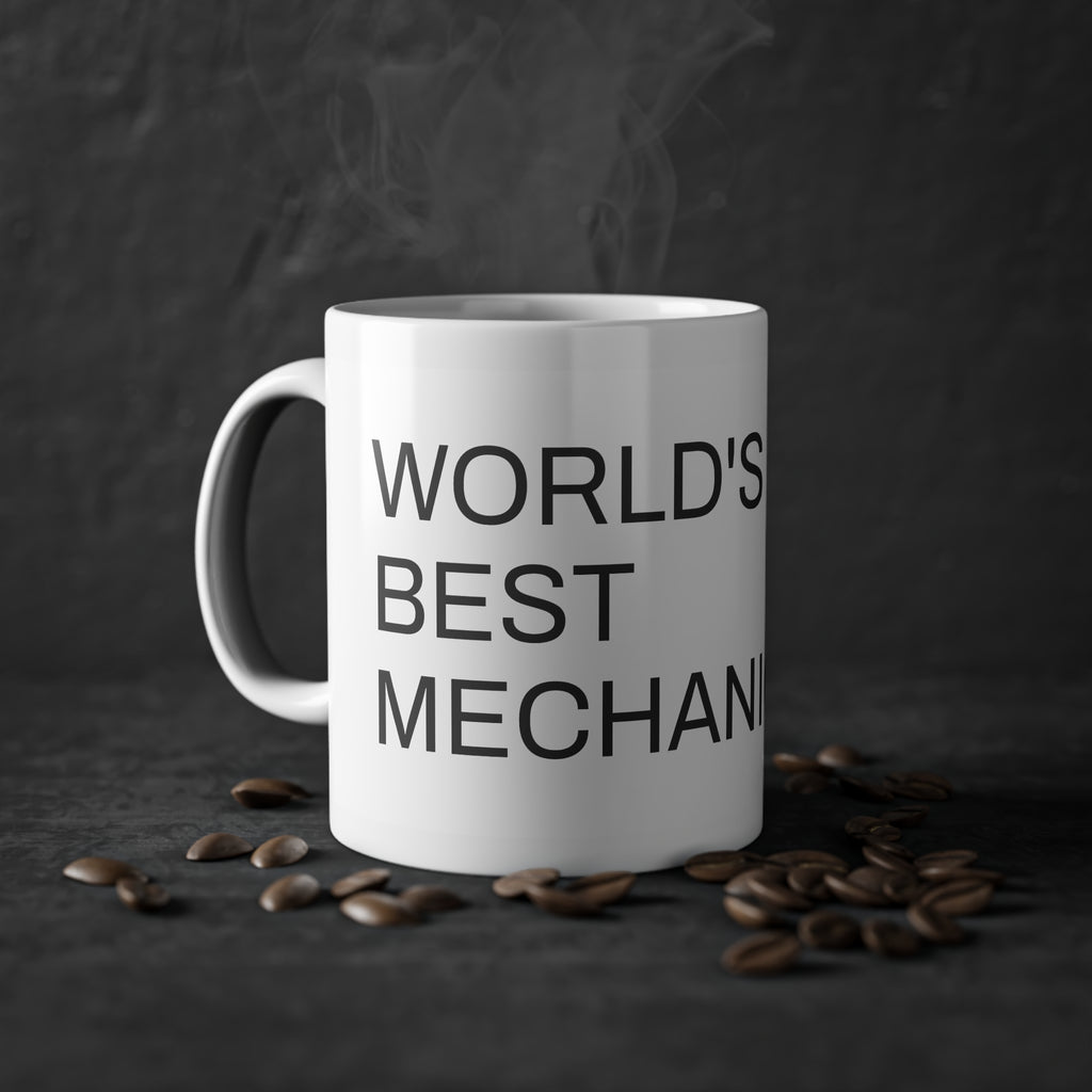 Mechanic Mug - "World's Best Mechanic" Coffee Cup, Gift for Auto Technicians