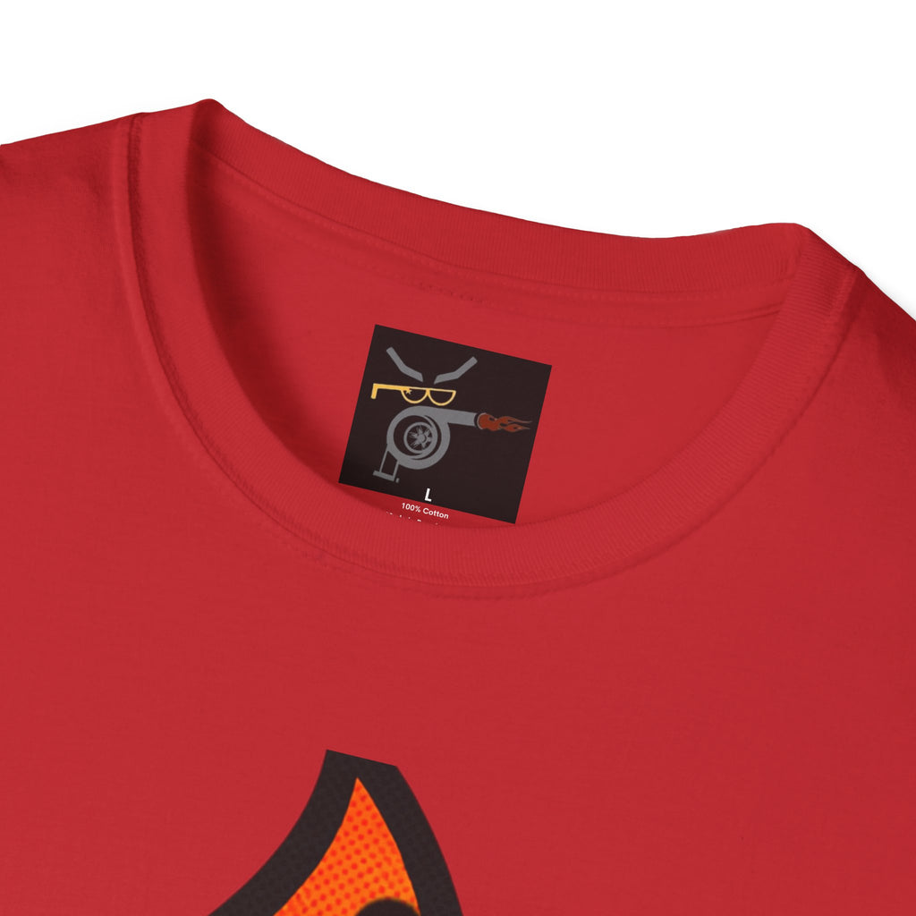 Flaming Turbocharger T-Shirt — Turbocharged Gearhead Tee