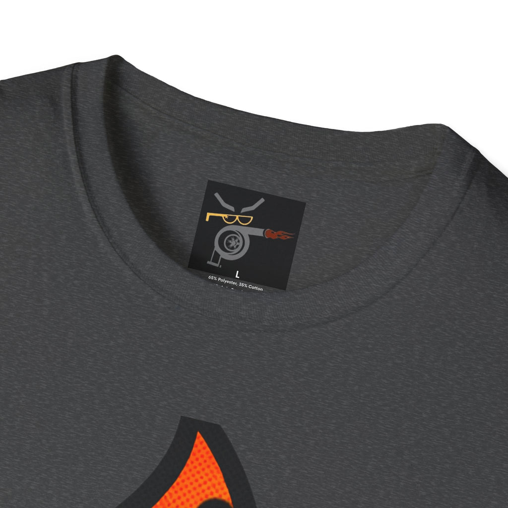 Flaming Turbocharger T-Shirt — Turbocharged Gearhead Tee