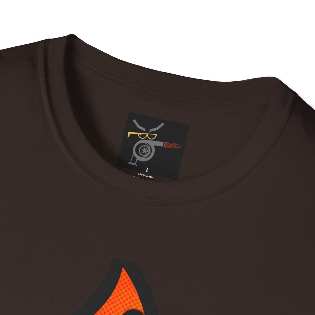 Flaming Turbocharger T-Shirt — Turbocharged Gearhead Tee