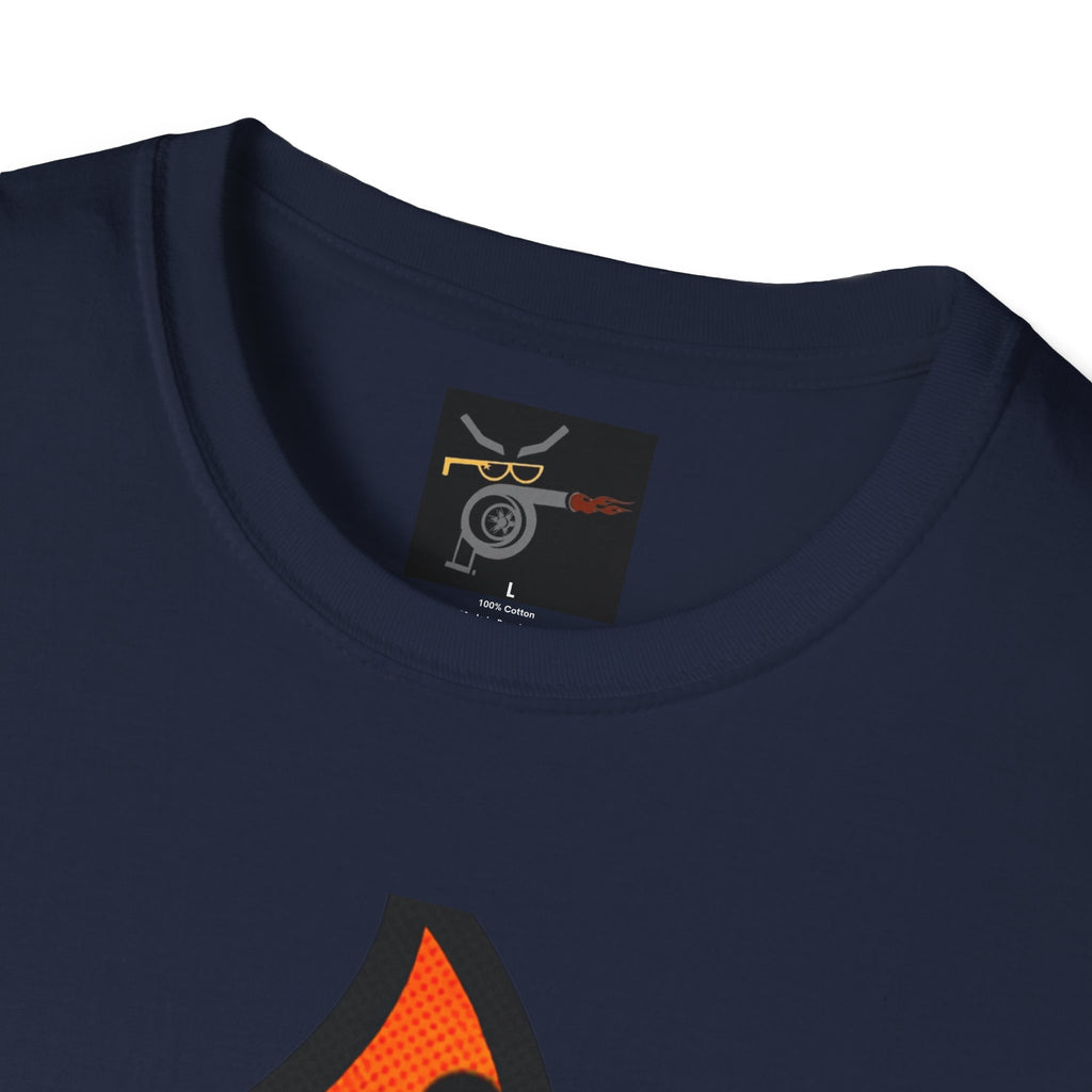 Flaming Turbocharger T-Shirt — Turbocharged Gearhead Tee